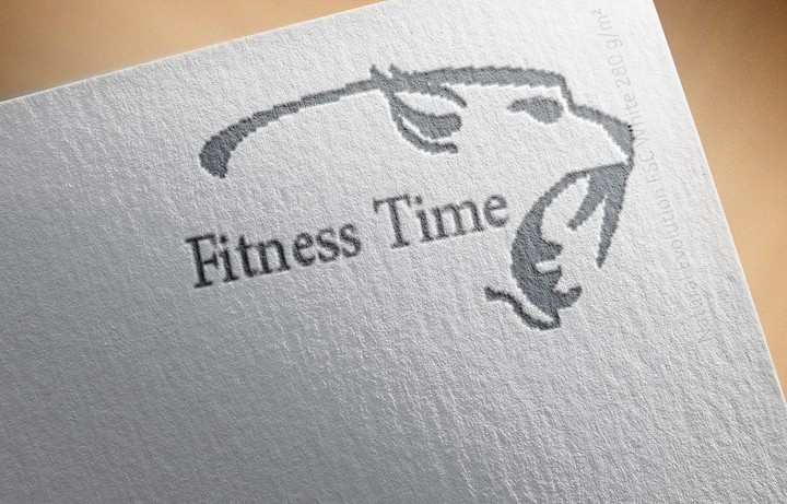 شعار لمركز التدريب Fitness Time