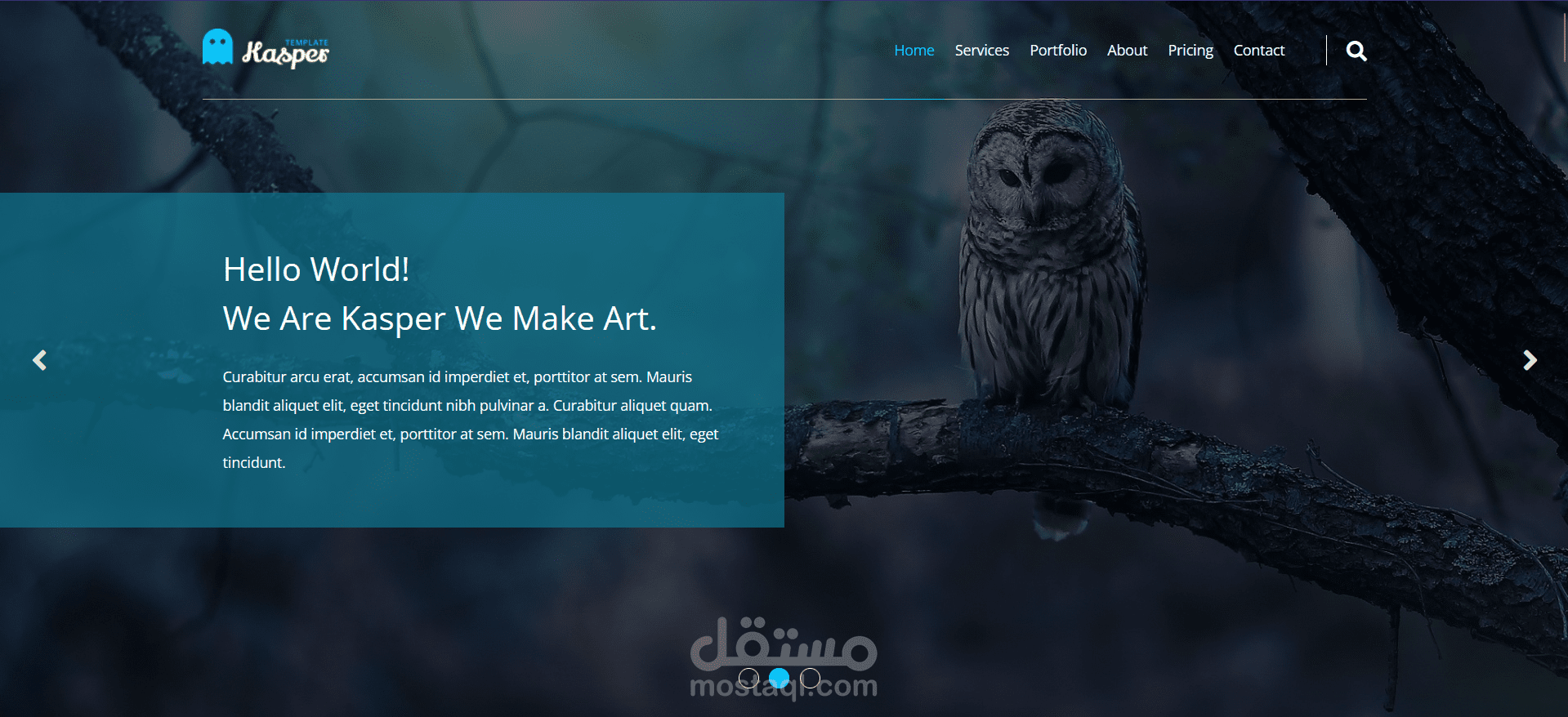 تصميم موقع ويب front end