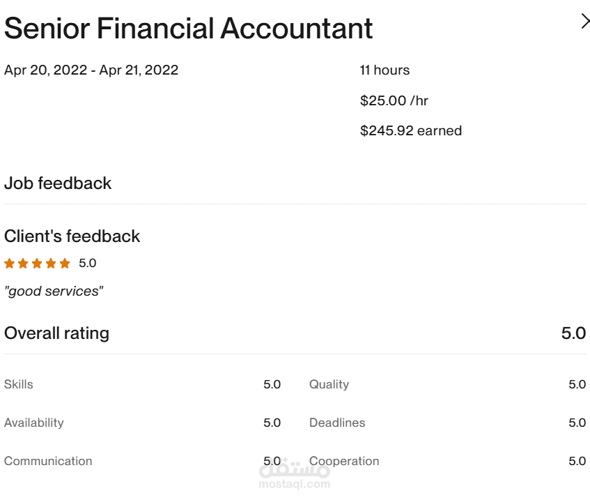 Senior Financial Accountant