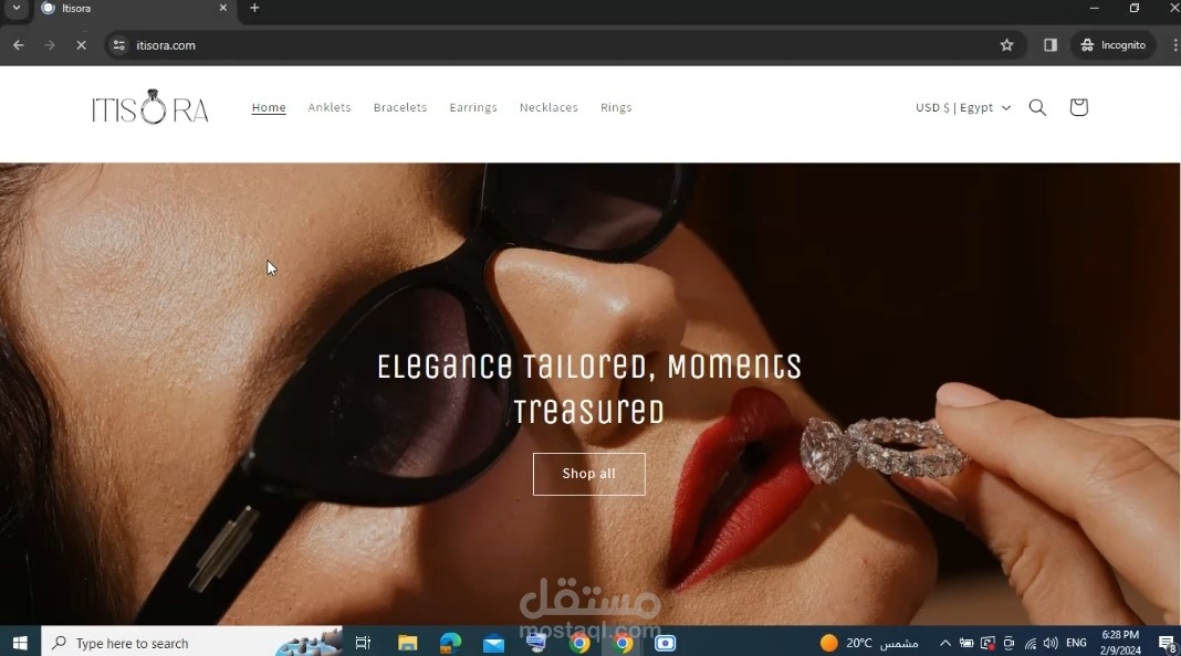 تصميم موقع على Shopify
