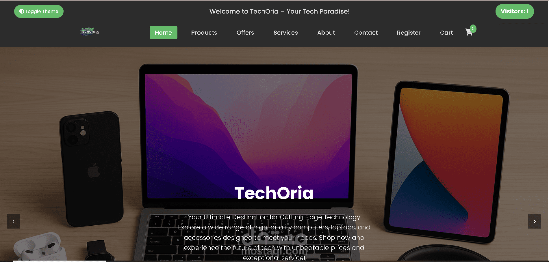 TechOria Web Site For Sale Machin Elechtronc