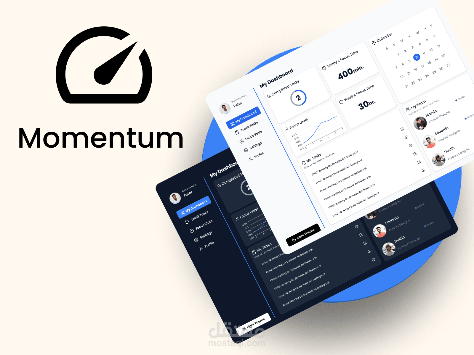 Momentum – Dashboard for Productivity & Task Management