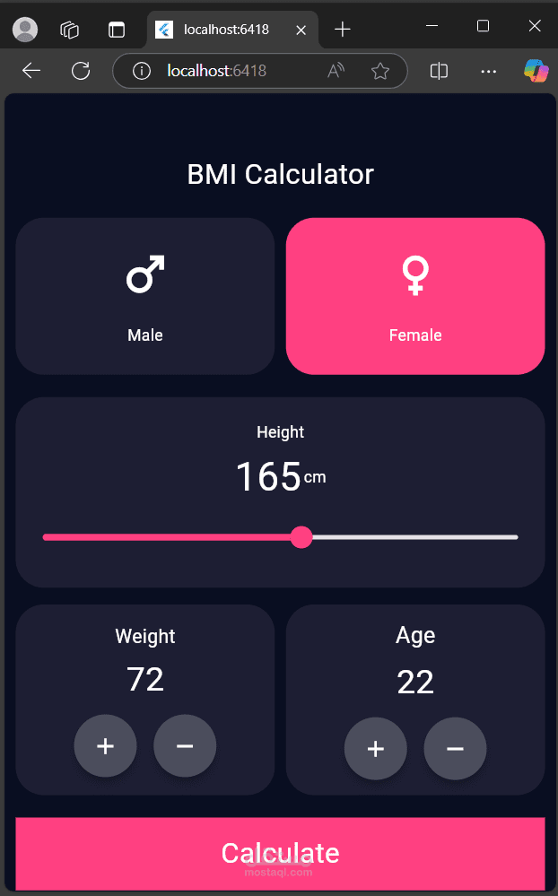 BMI app