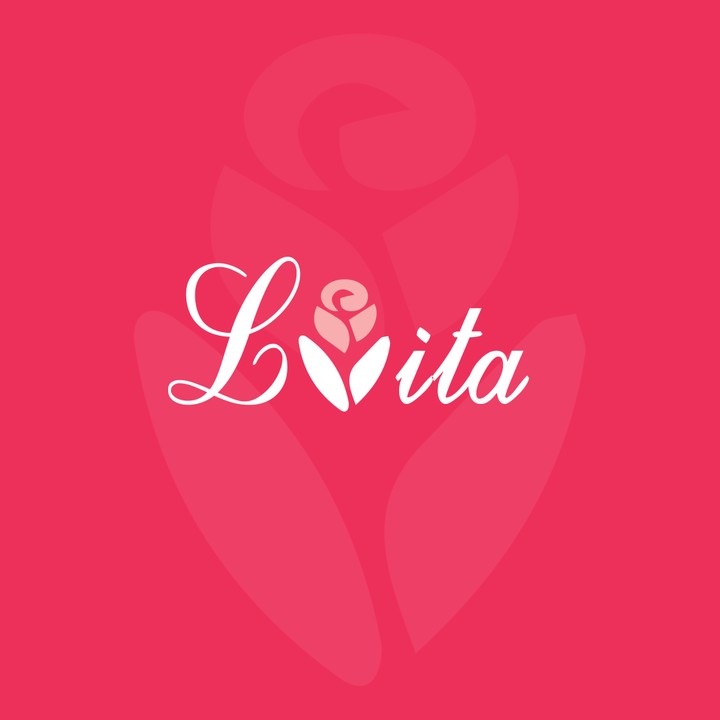 شعار وهوية بصرية لتطبيق " Lvita " لبيع الزهور والشيكولاتة