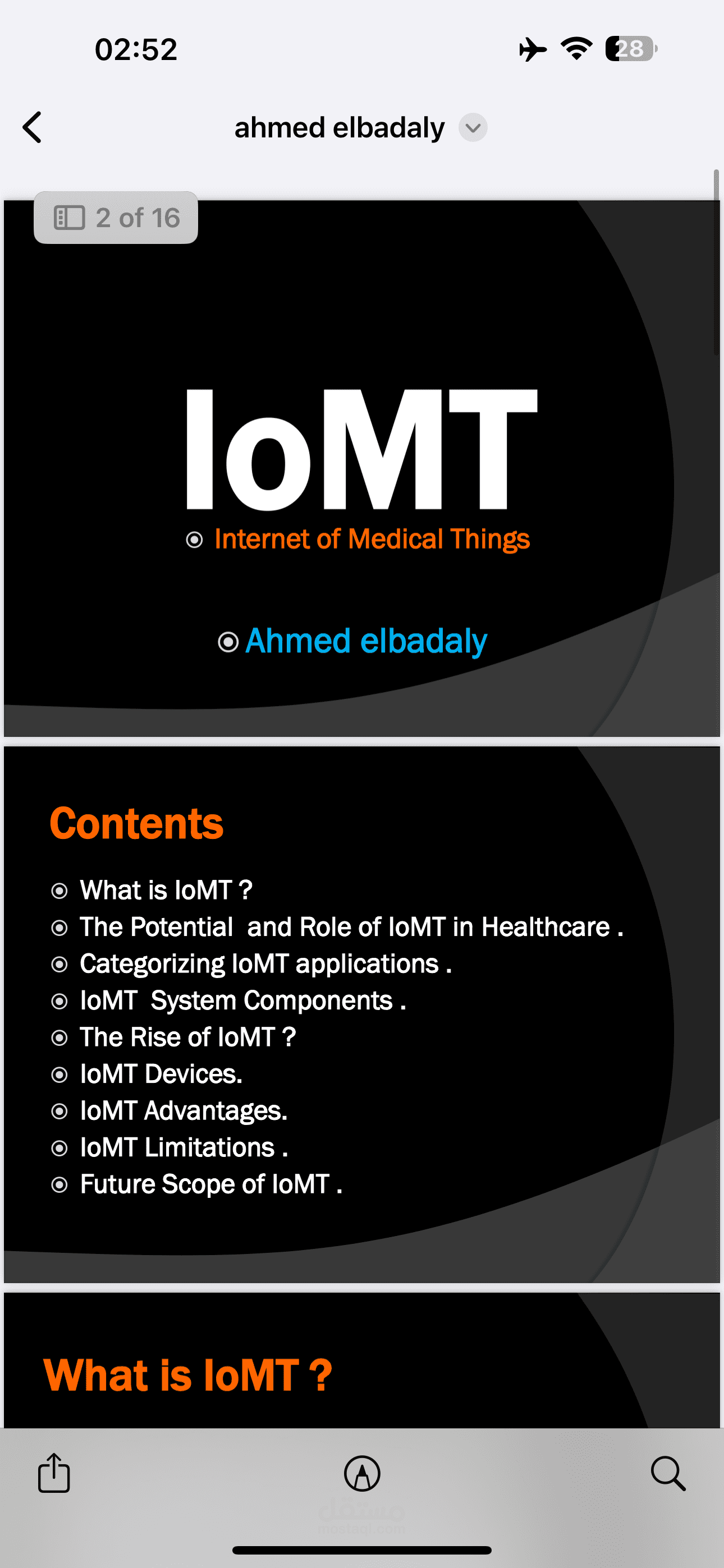 IoMT power point/ some of screen shots