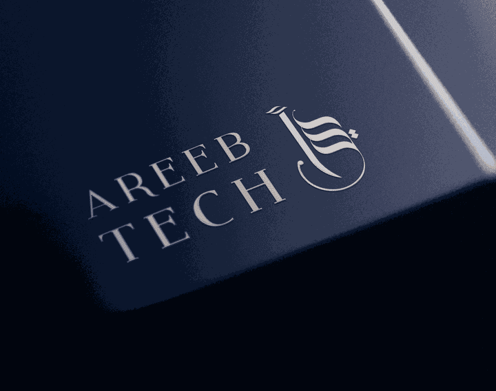 تصمــيم هويــة بصــرية Areeb Tech Stationery