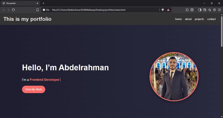 personal portfolio