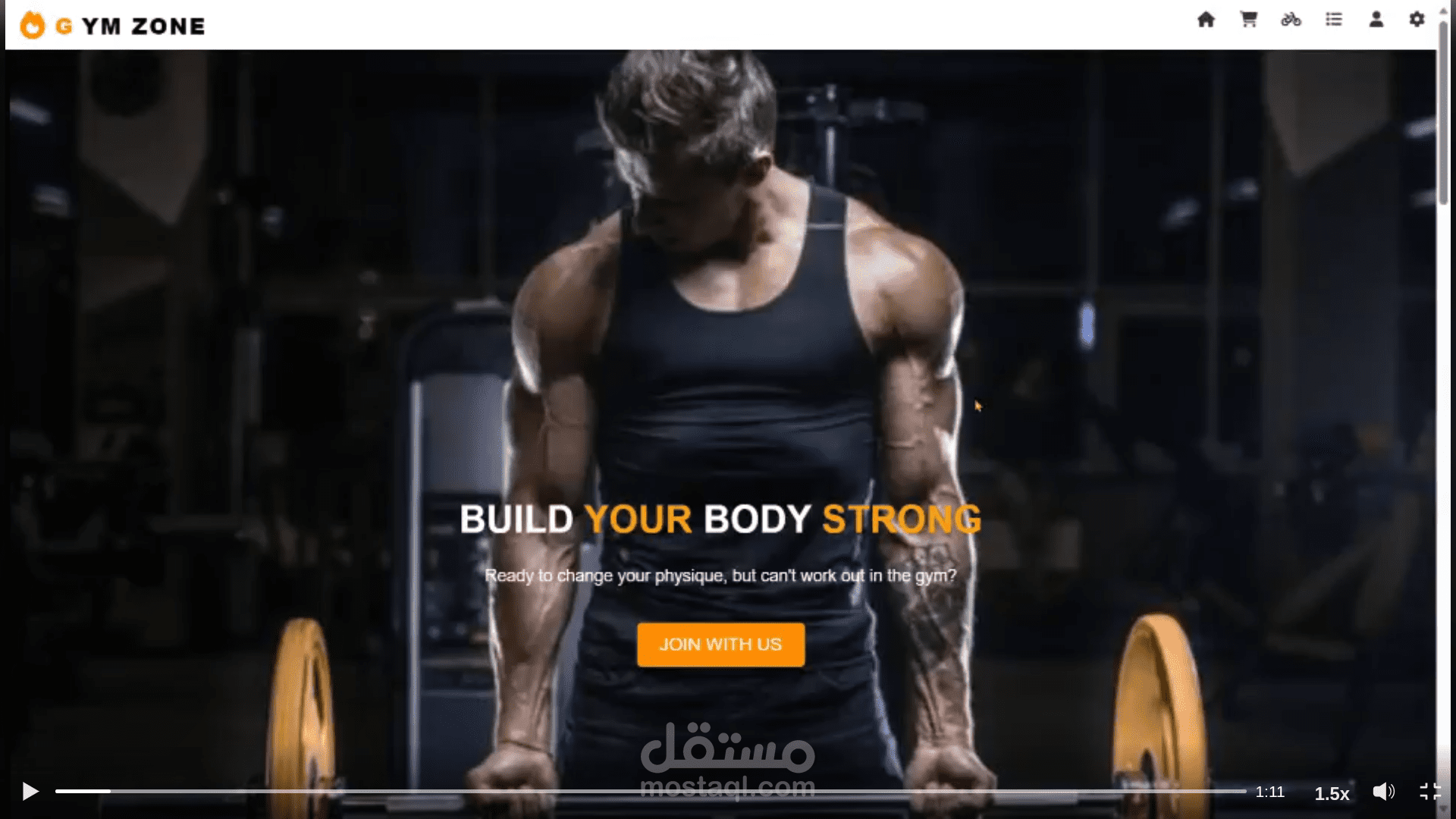 Gym website(frontend)