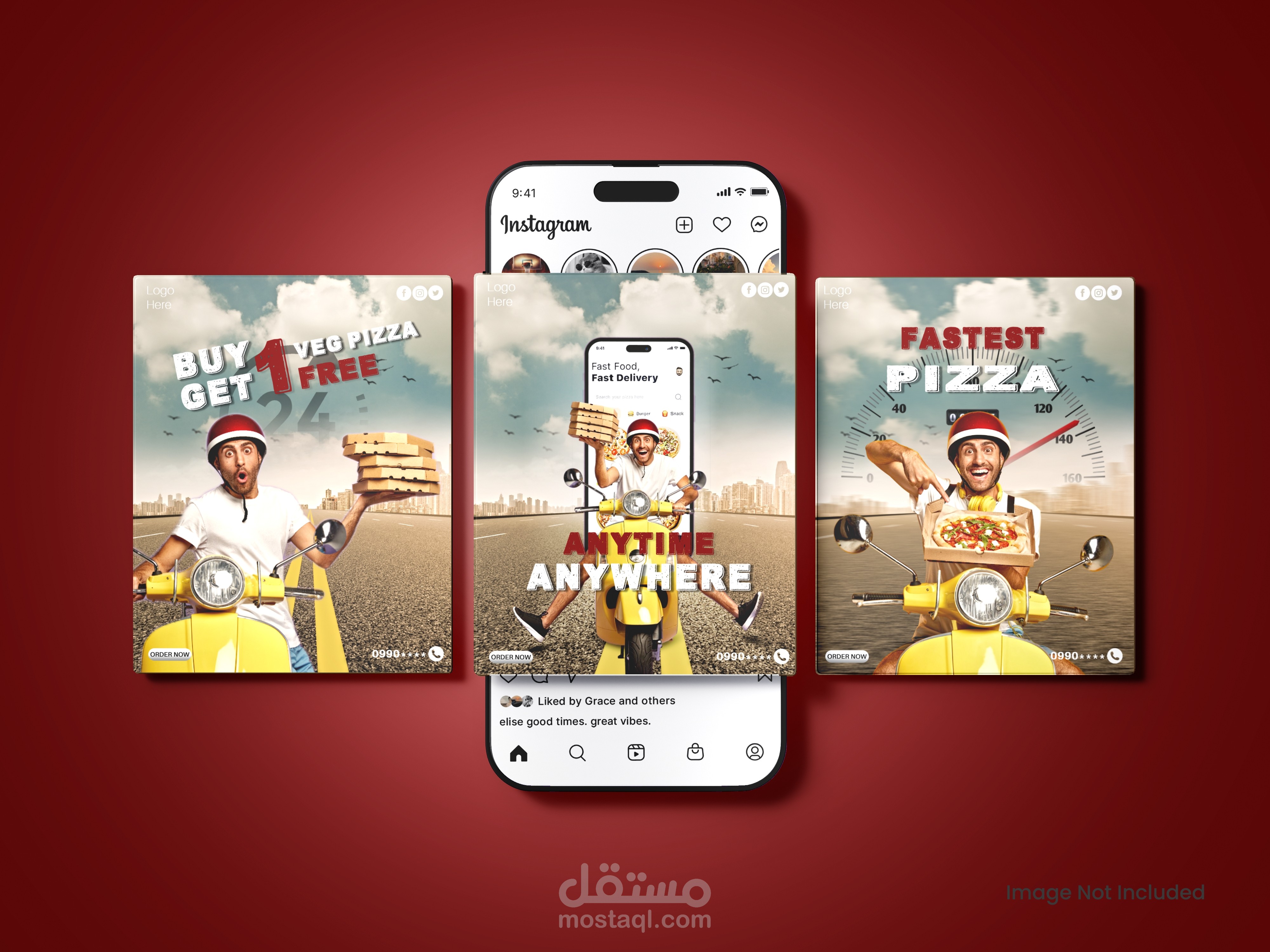 تصاميم سوشيال ميديا لمطعم