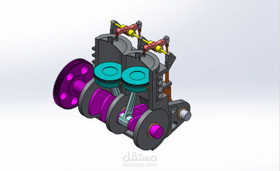 Two-cylinder Motor
