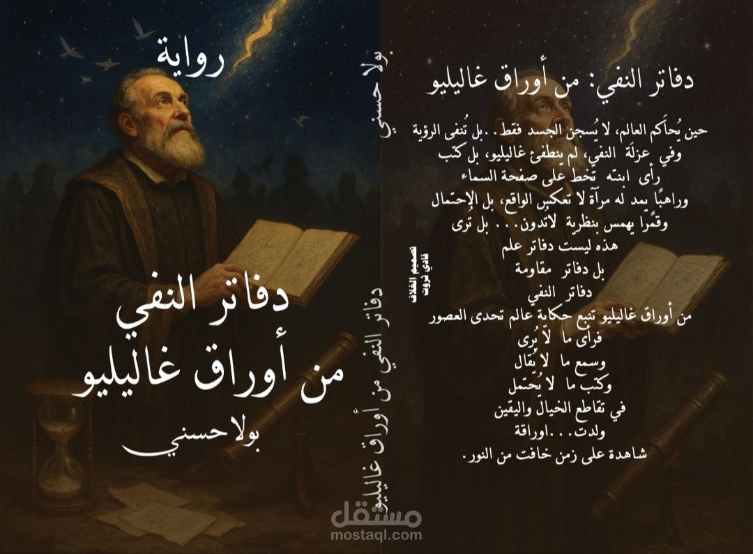 تصميم غلاف لكتاب ( رواية )