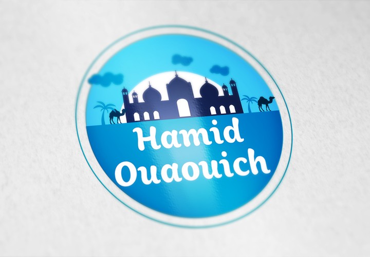 شعار لوكالة أسفار سياحية تحمل إسم "Hamid Ouaouich"
