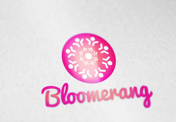 تصميم شعار لمنظة "bloomerang"