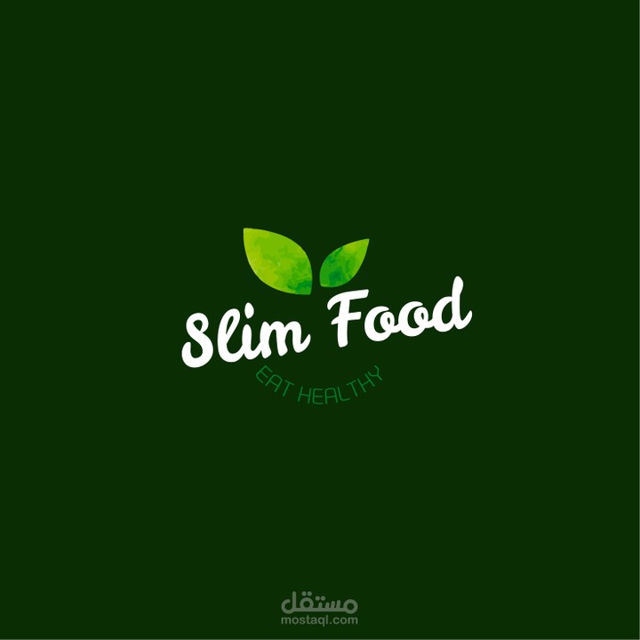 هوية بصرية لمطعم " Slim food"
