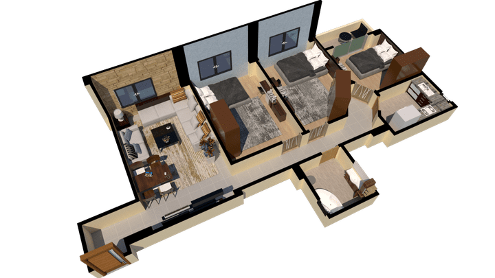 3D interior plan