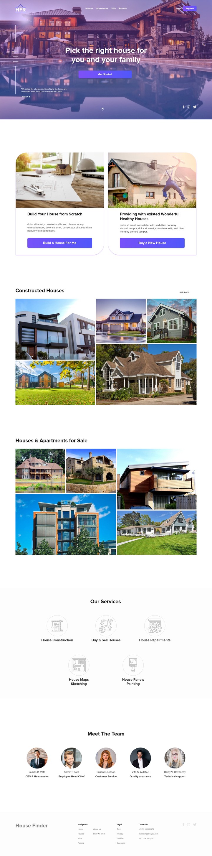 HF real estate webapp