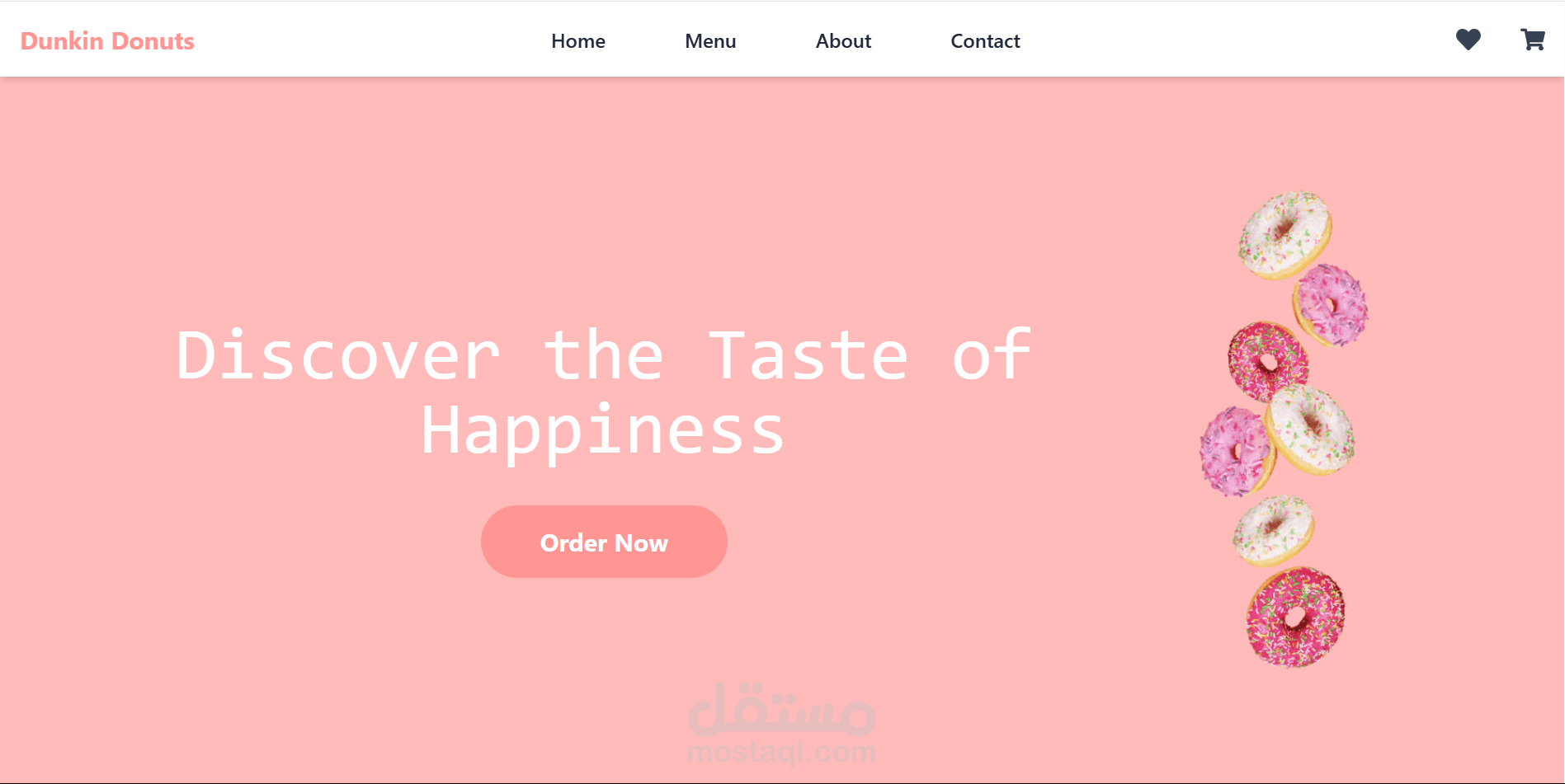 donuts restaurant by react