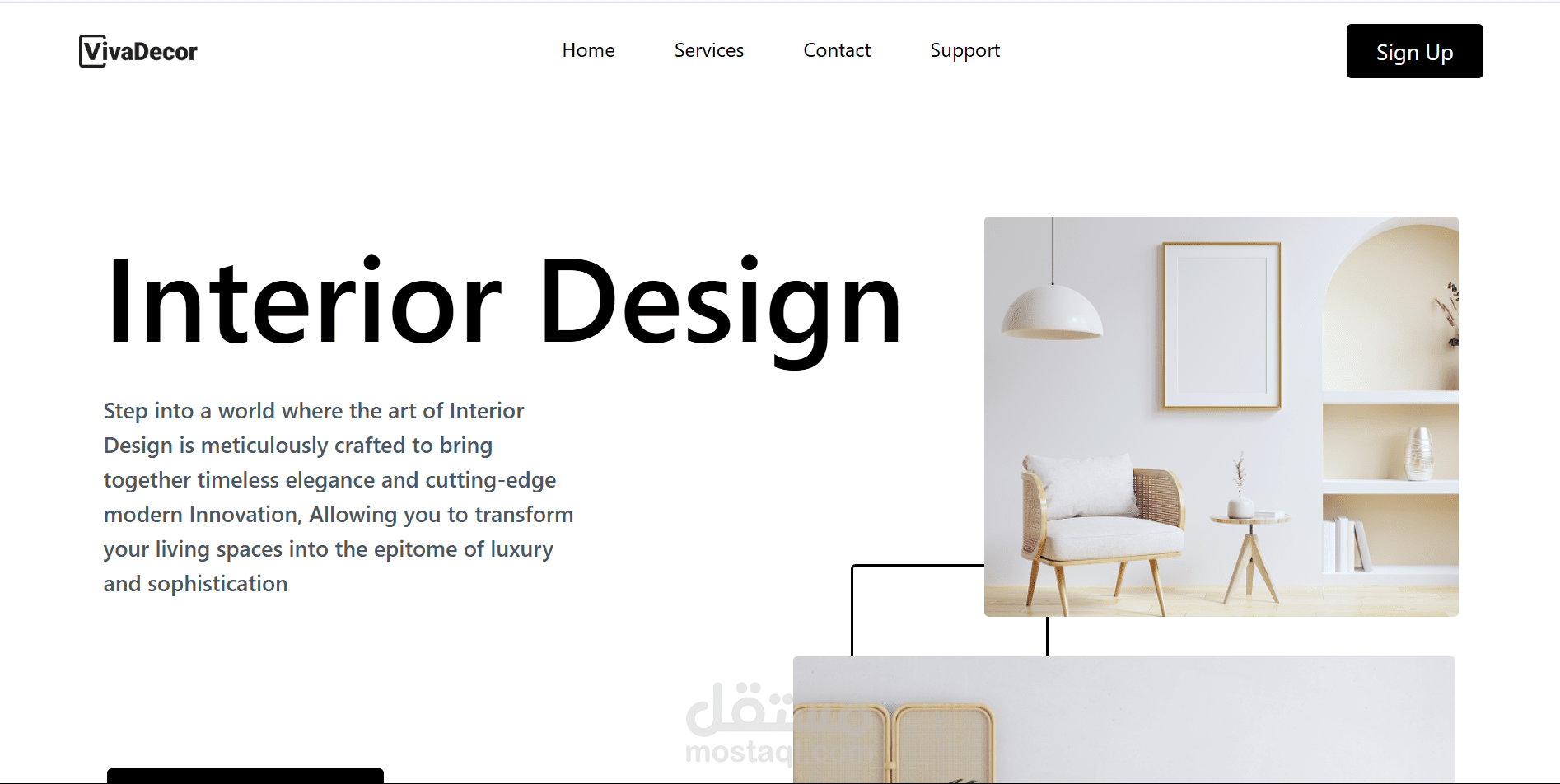 landing page by tailwind