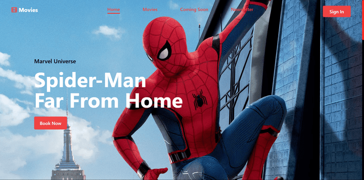 movies app by tailwind