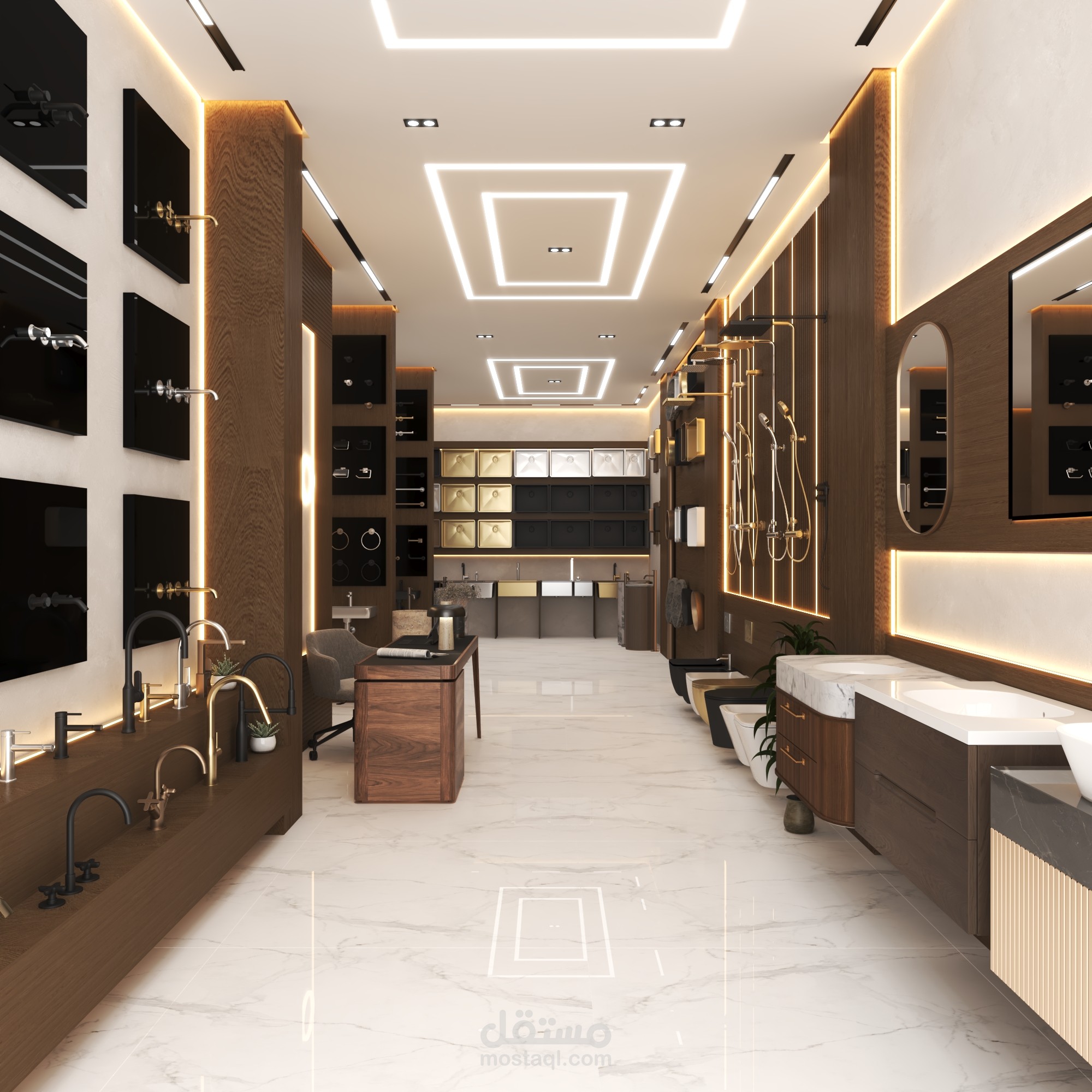 تصميم داخلى محل