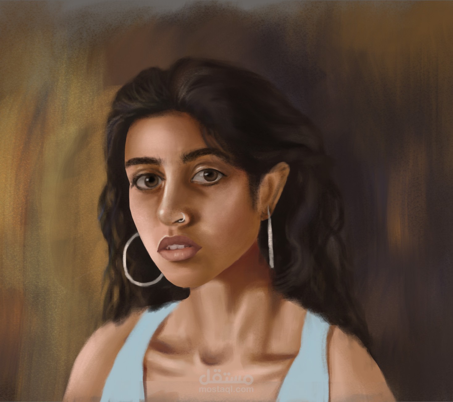 رسم بورترية ديجيتال على برنامج الفوتوشوب