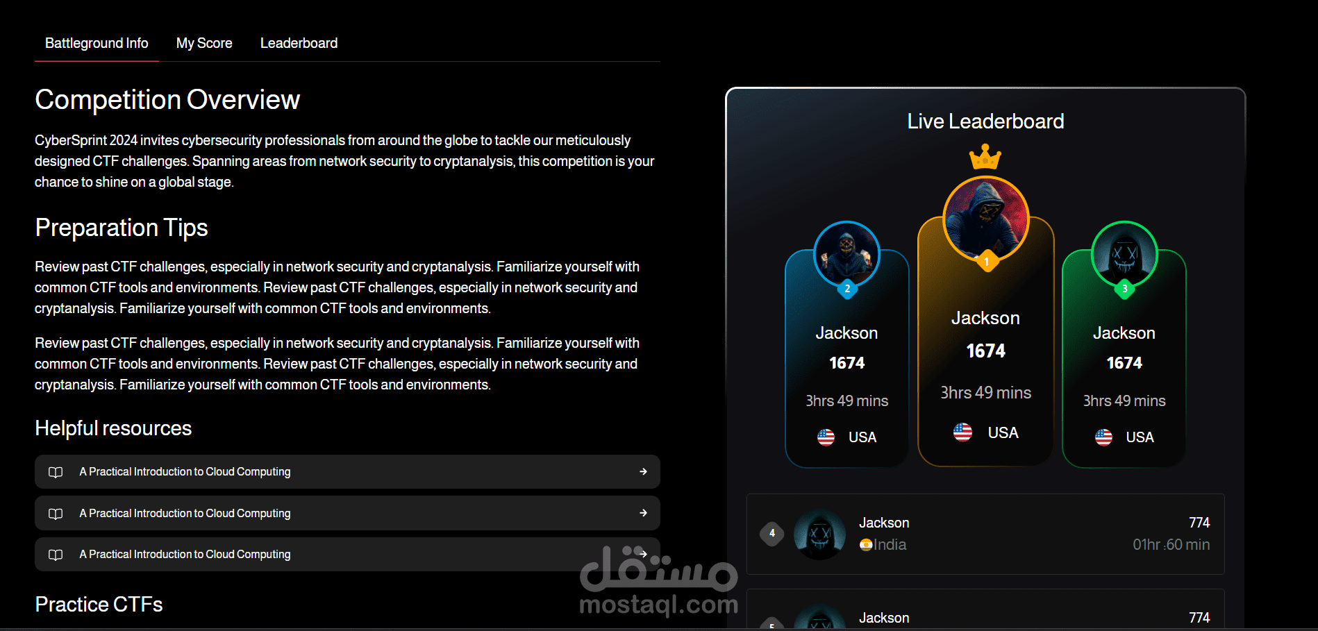 Security Courses Platform