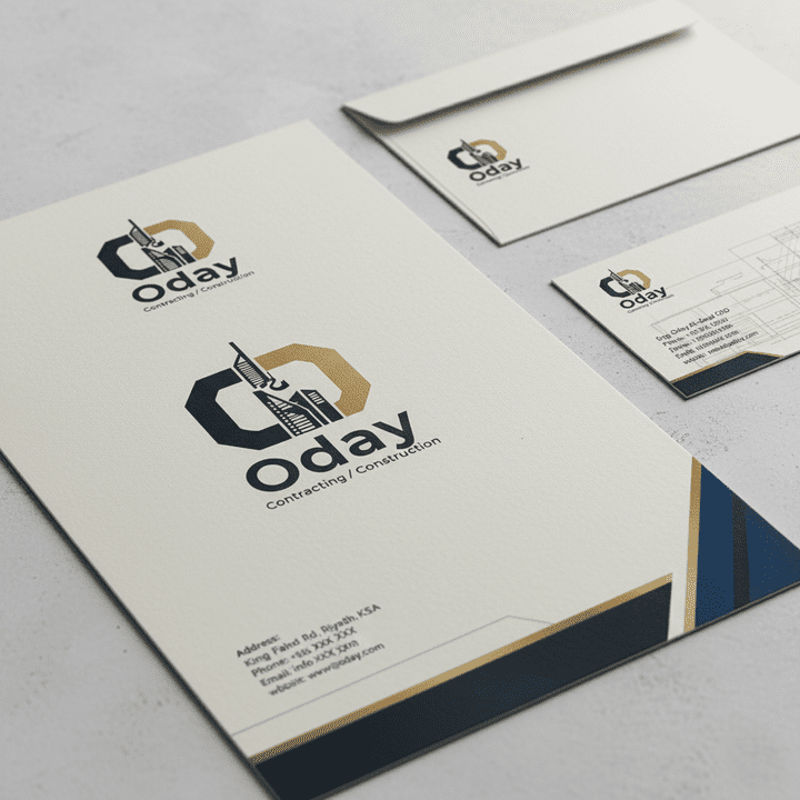 Brand Identity for Oday Contracting Company