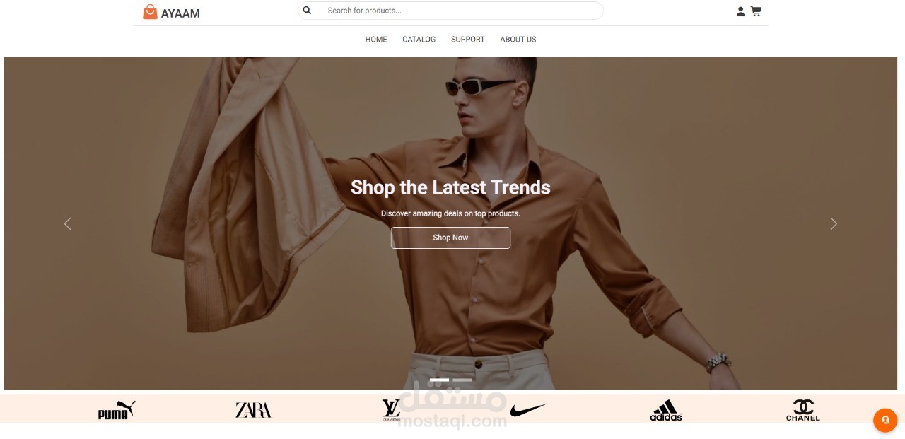 AYAAM – E-commerce Single Page Application (SPA)