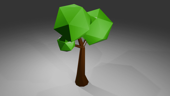 Low poly tree ready for games engine (unity - unrealengine - roblox studio)