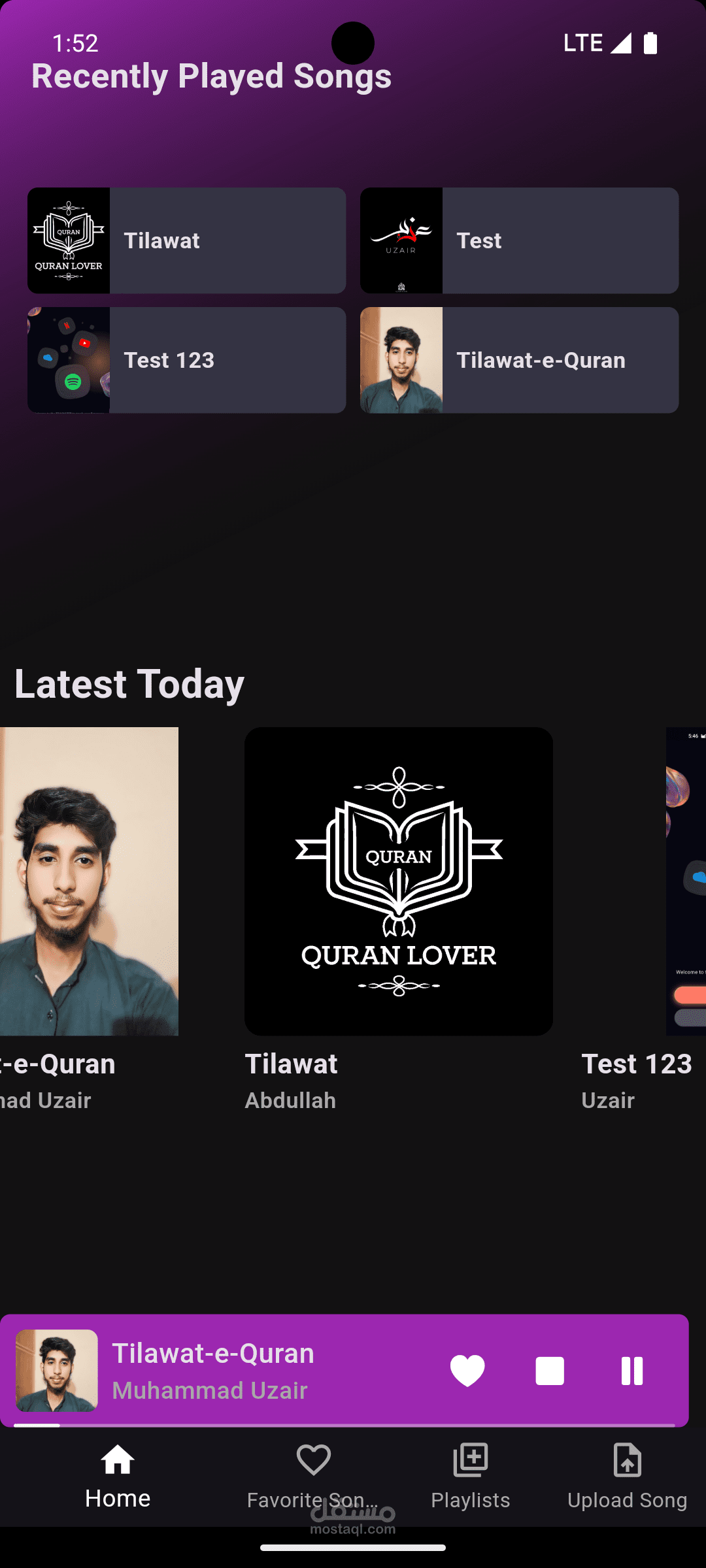 Flutter Music Player App