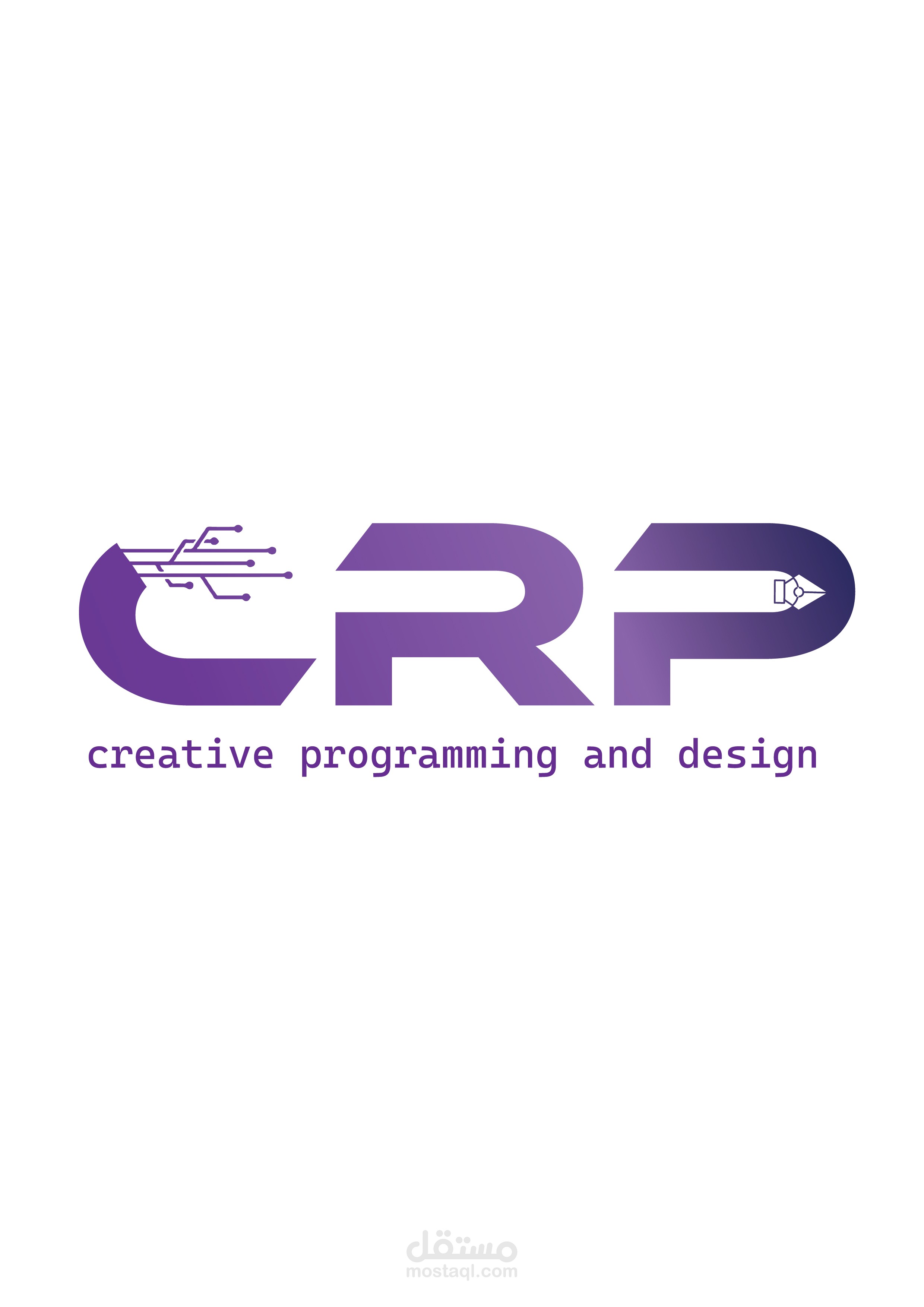 تصميم هوية بصرية متكاملة – CRP Academy (Creative Programming & Design)