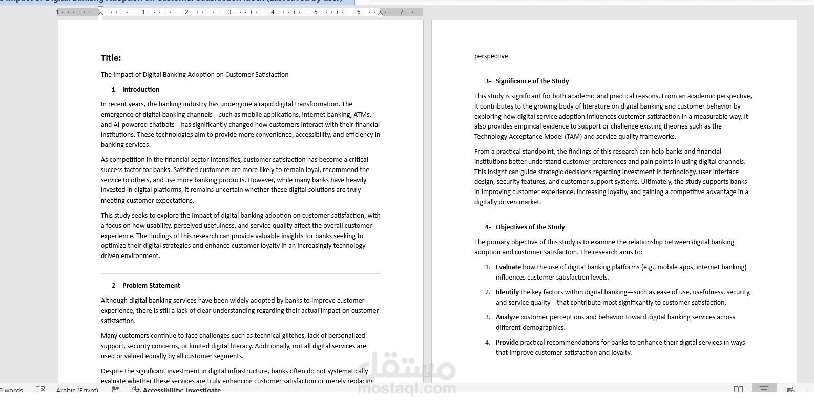 Academic Research Sample