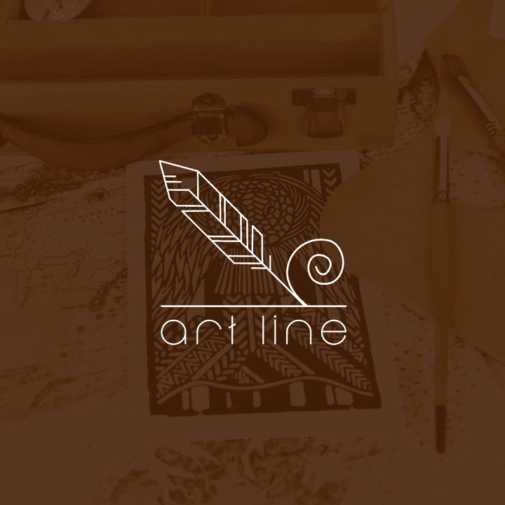 Artline ( logo ) لوجو شركة متخصصة في النحت و الطباعة على الاخشاب