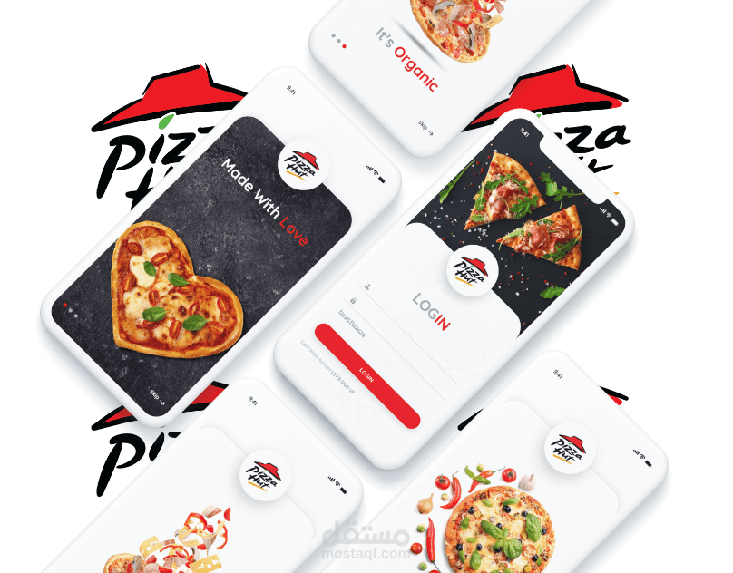 اعاده تصميم تطبيق بيتزا هت Pizza Hut Mobile Application Re Design مستقل