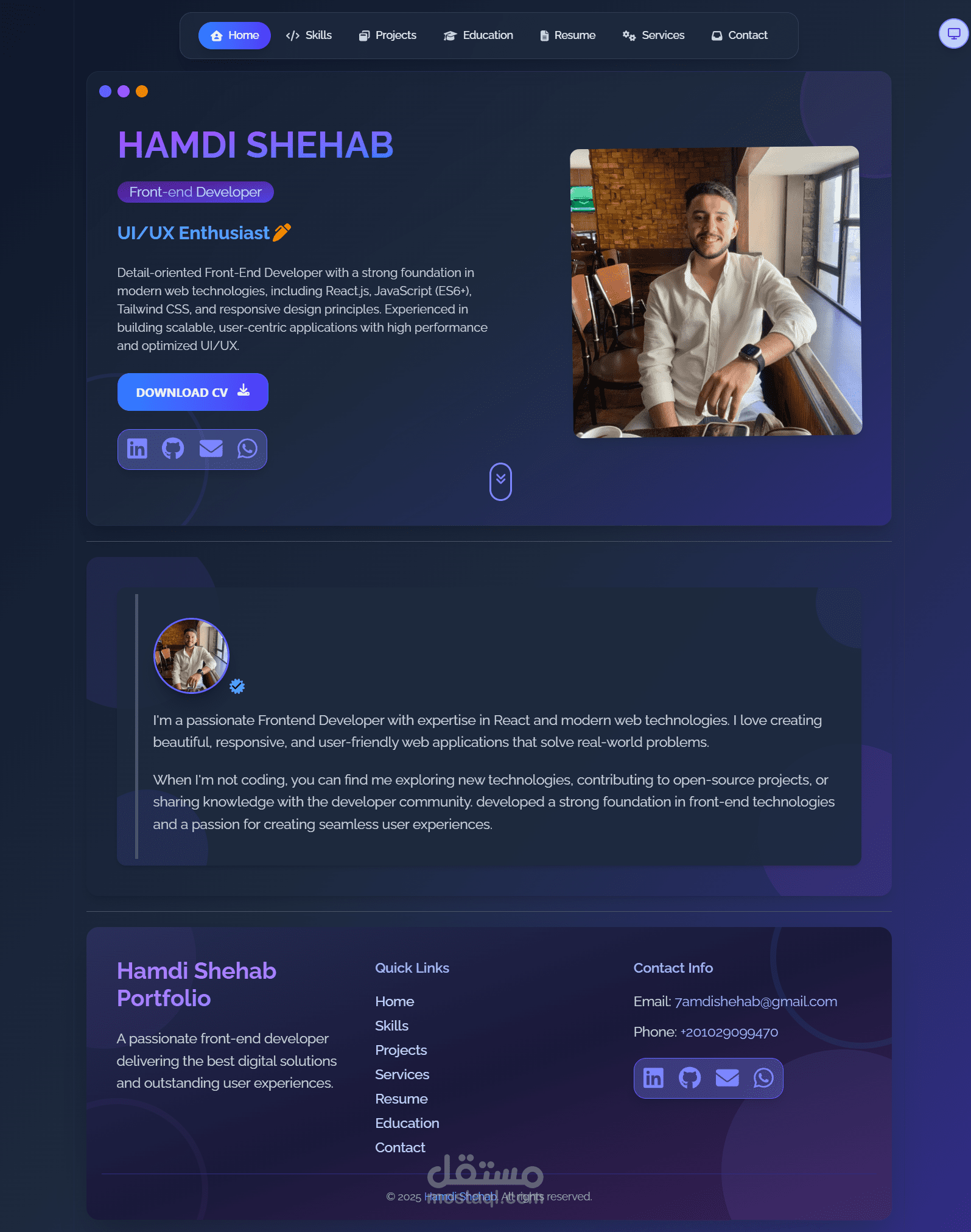 Portfolio – البورتفوليو الشخصي