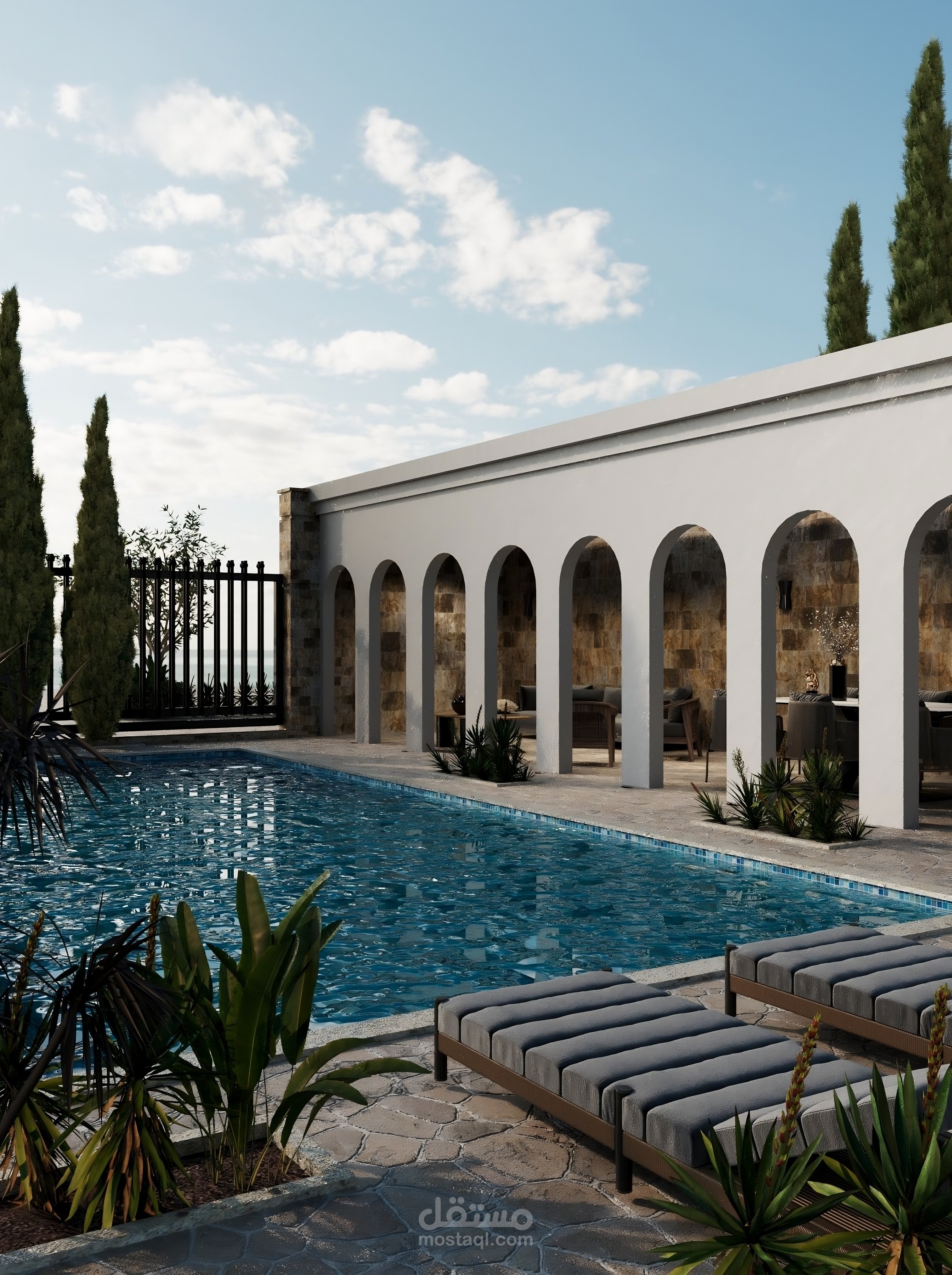 villa landscape