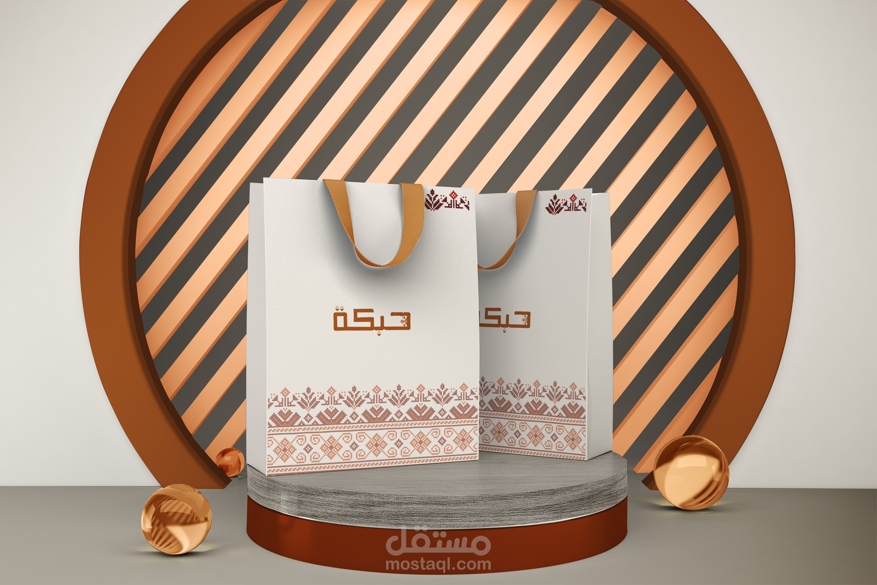 هوية بصرية كاملة لمتجر حبكة للتطريز