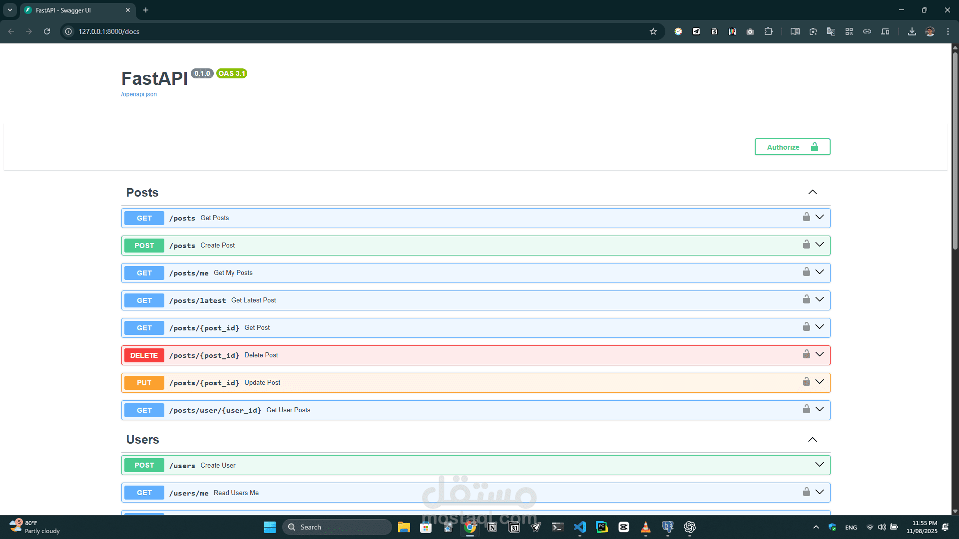 FastAPI Social Media APP