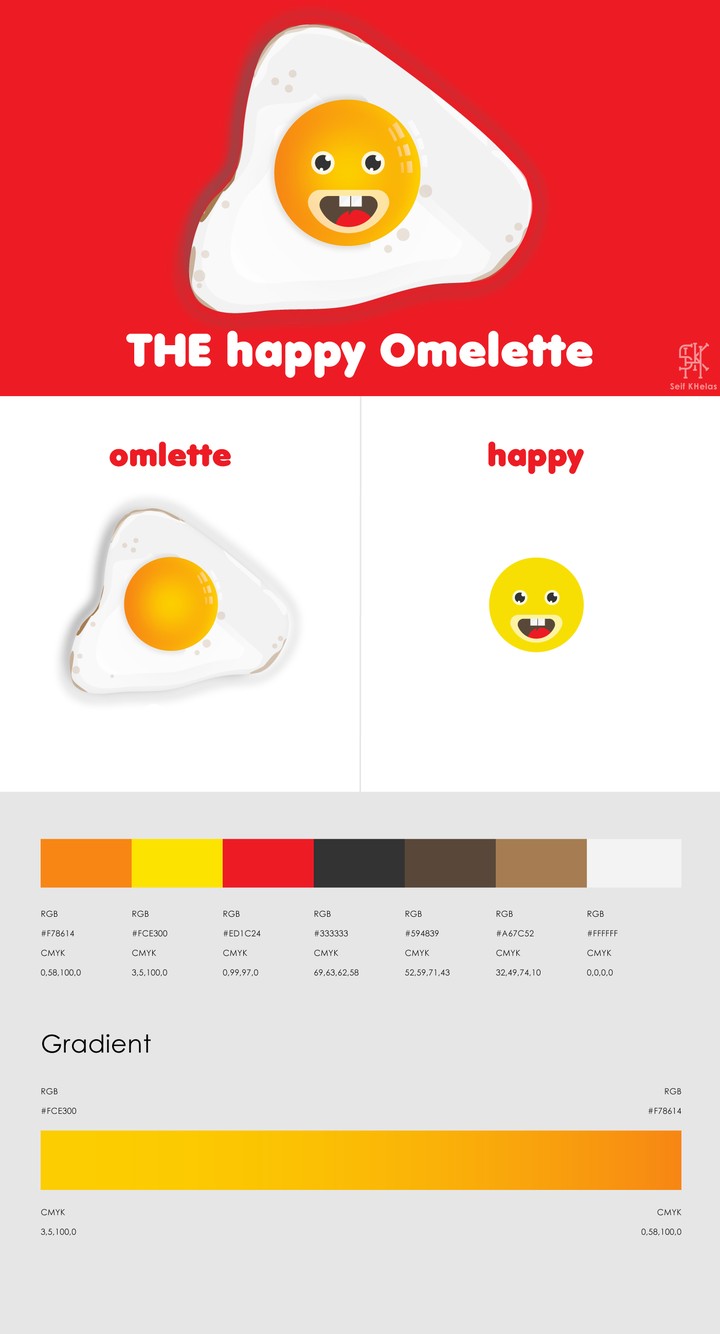 the happy omelette illustration