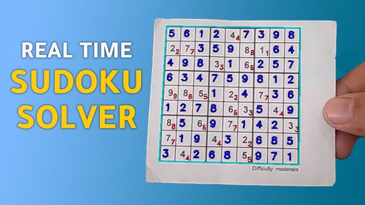 REAL TIME SUDOKU SOLVER