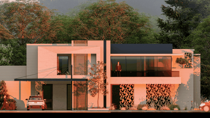 تصميم واجهة فيلا مودرن