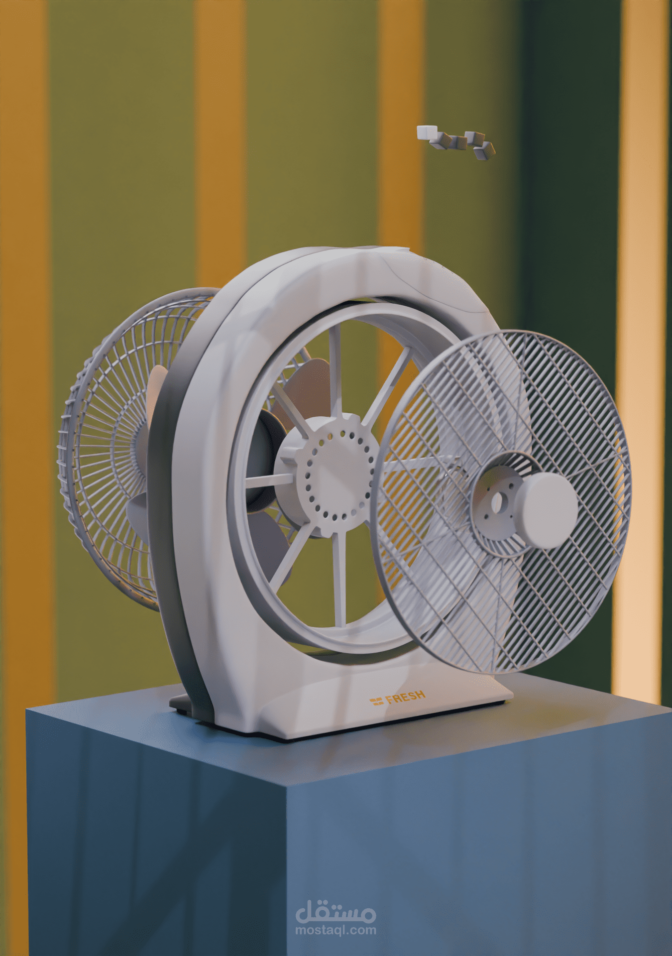 CGI design  for a FRESH fan | تصميم 3 دي لمروحة
