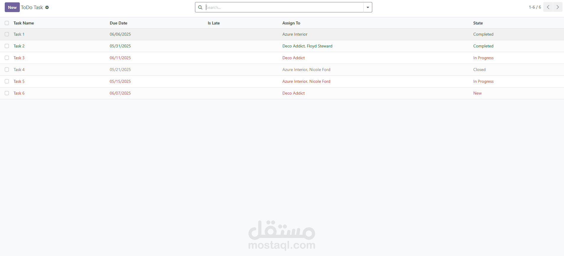 To Do in Odoo