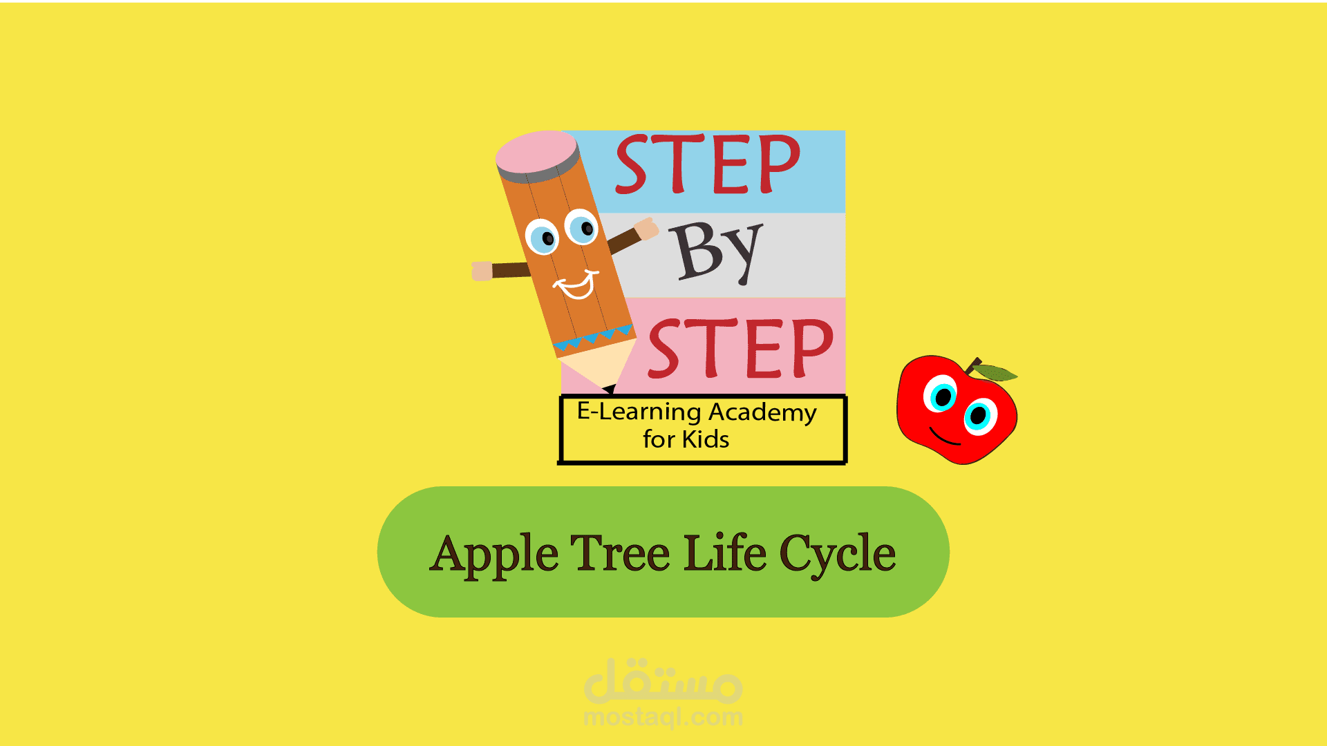 Adobe Illustrator project about  learning kids by simple illustrations