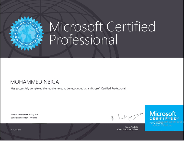 Microsoft Certified Professional