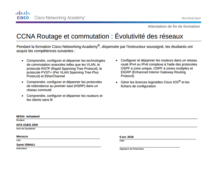 CCNA Routage et commutation : Evolutivité Des Réseaux