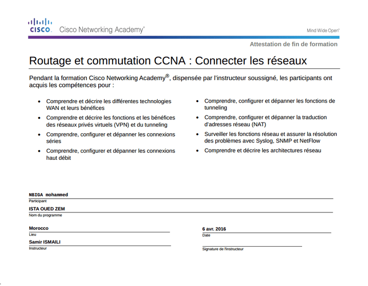 CCNA Routage et commutation : Connecter les réseaux