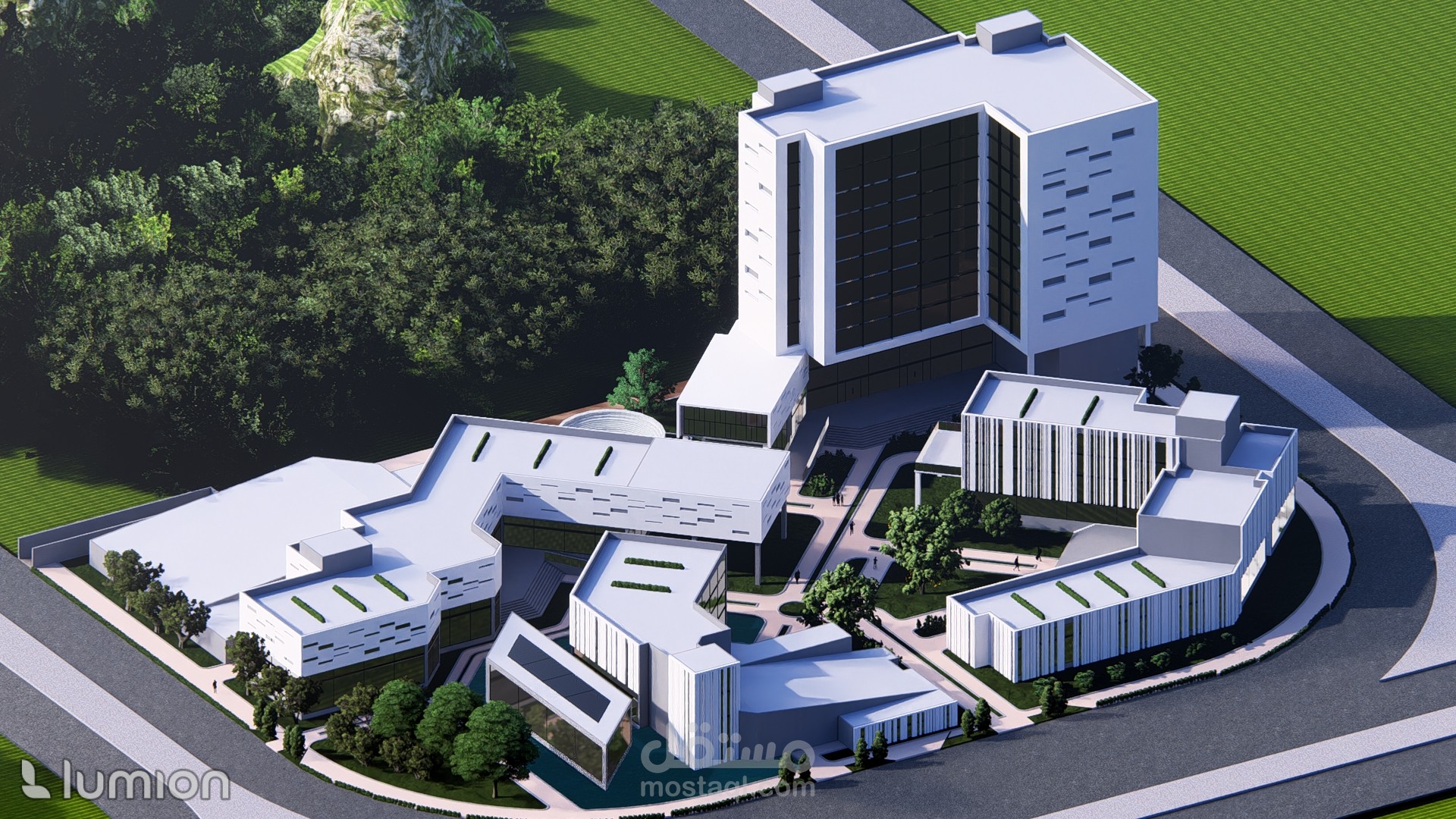تصميم مركز ثقافي - culture center project