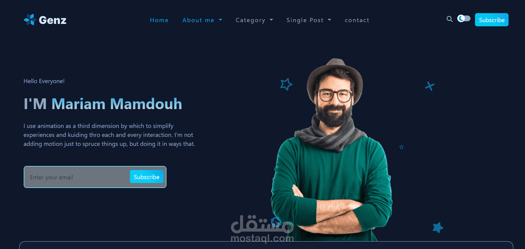 GENZ Project | إنشاء مواقع إلكترونية حديثة ومتوافقة مع جميع الأجهزة