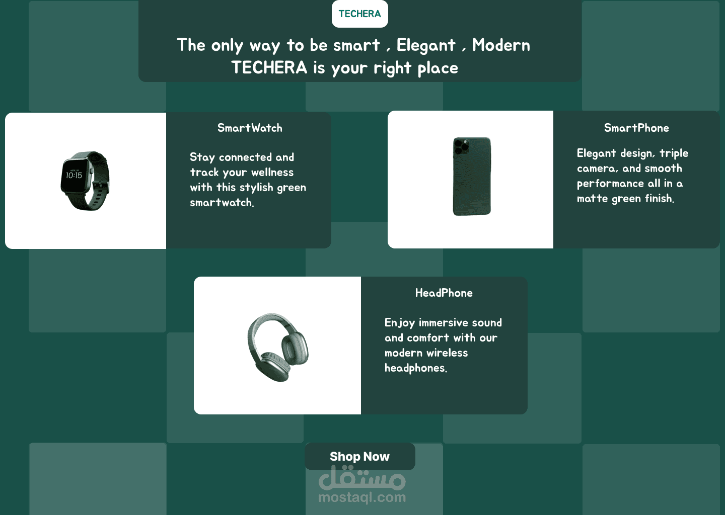 TECHERA  (E-Commerce Clone)